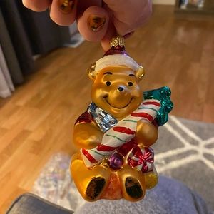 Winnie the Pooh Santa hat ornament